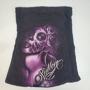 Womens - Size Medium Sullen Angel Strapless shirt with lacy back Purple